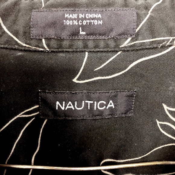 Nautica Men’s L Hawaiian Shirt - Picture 3 of 4